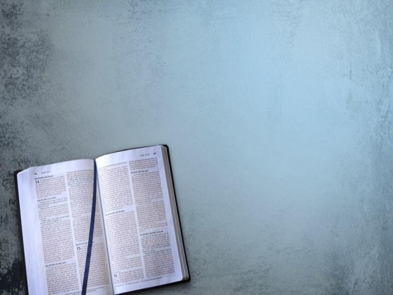 Open Bible and Blue Graphic Backgrounds