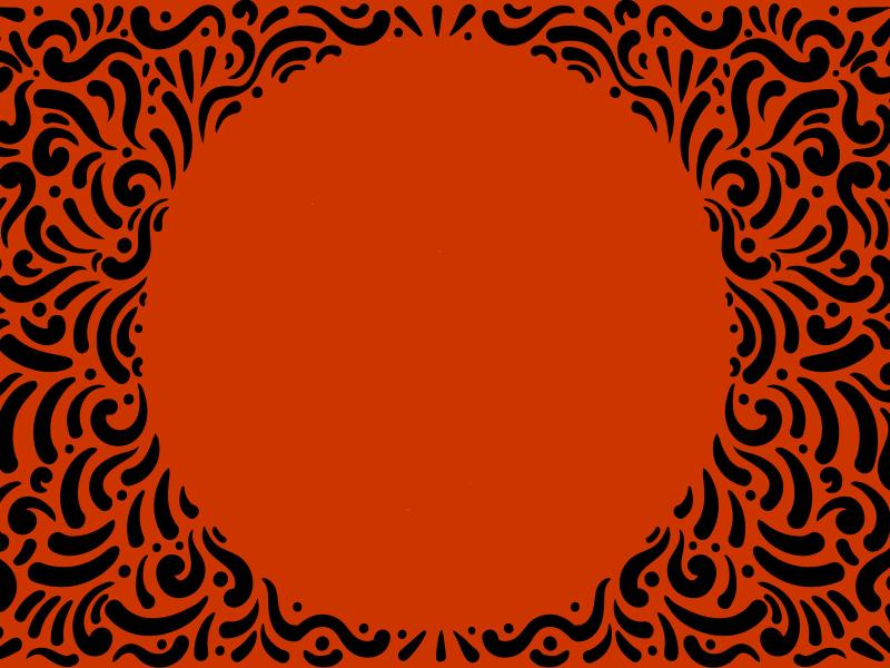 Orange Spiral Frame Backgrounds