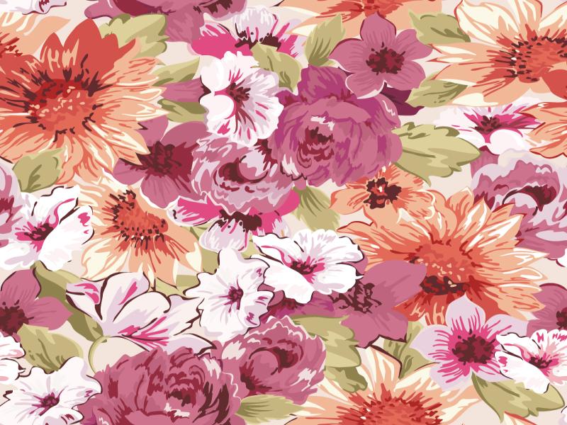 Paint Floral Slide Backgrounds