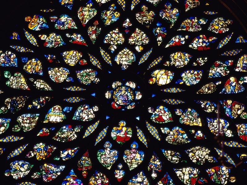 Paris France Stained Glass Rosary Download Backgrounds