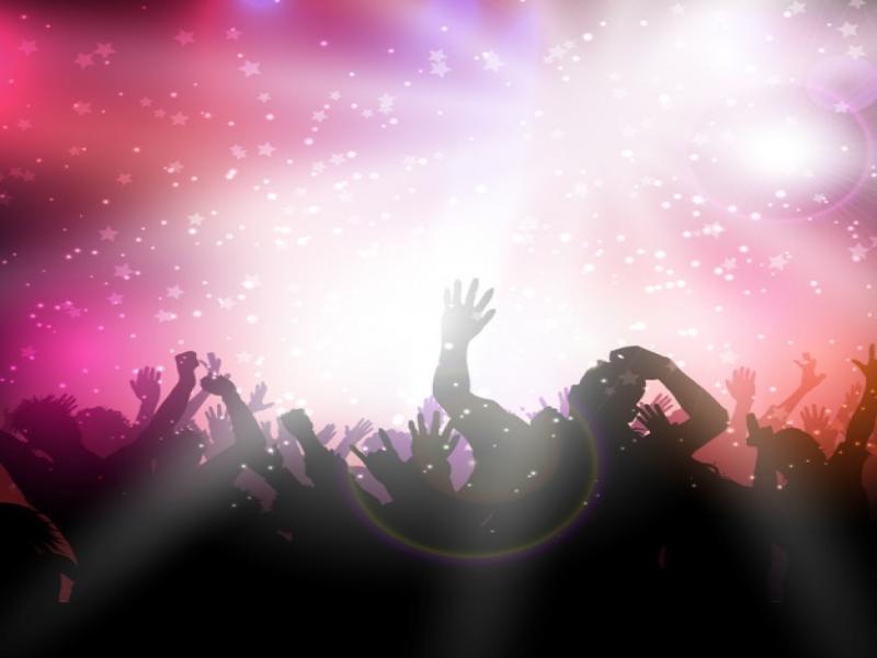 Party With Pink Lights Vector Backgrounds