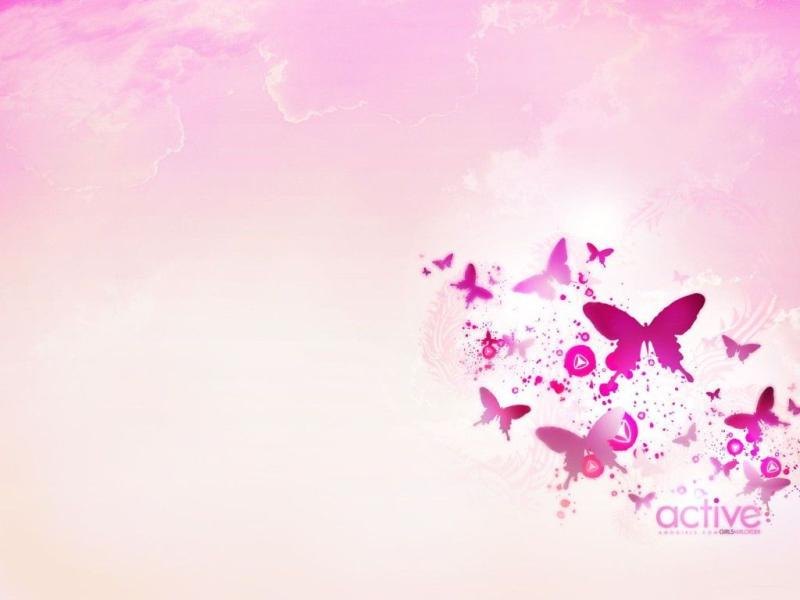 Pink Butterflys Photo Backgrounds