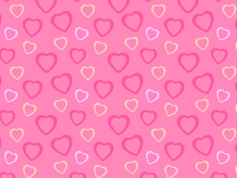 Pink Heart Template Backgrounds