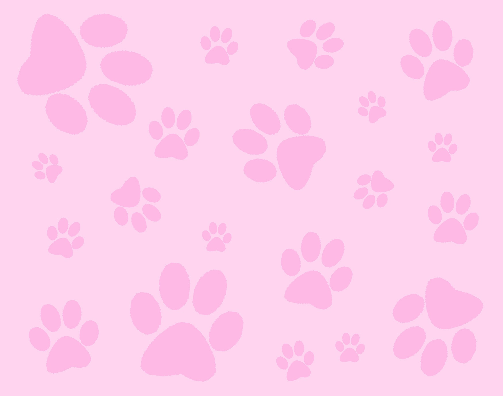 pink paw print logo
