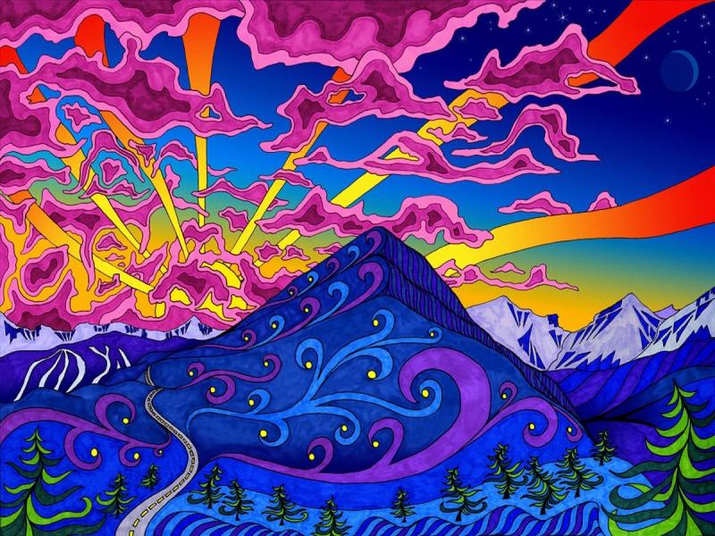 Psychedelic and Trippy Art Backgrounds