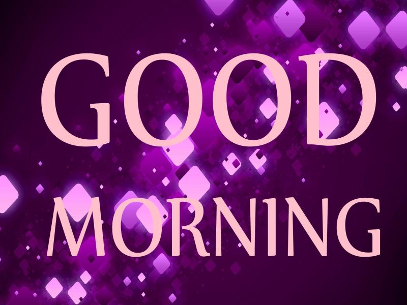 Purple Good Morning Design Backgrounds