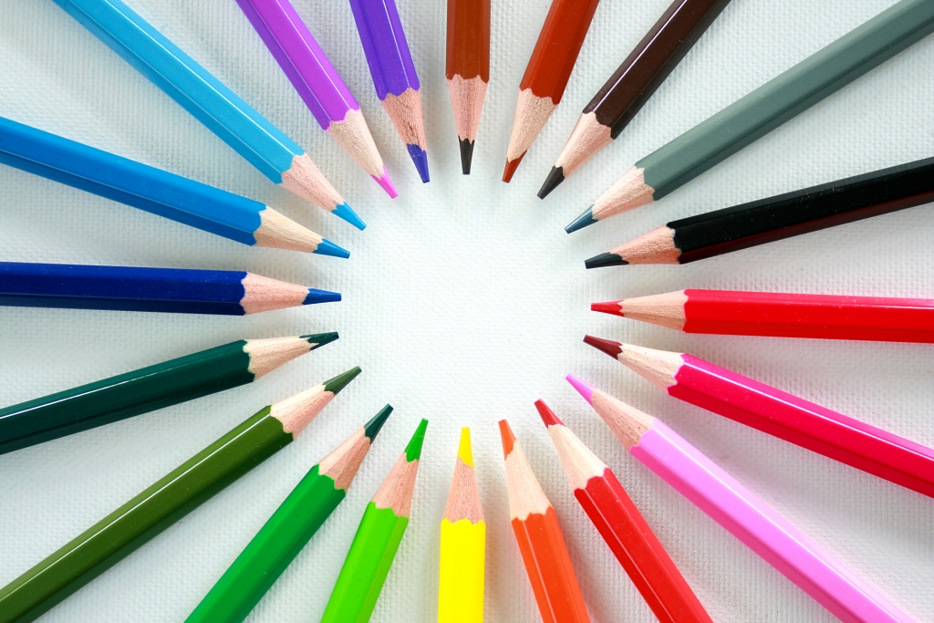 Rainbow Colorful Pencils Crayon