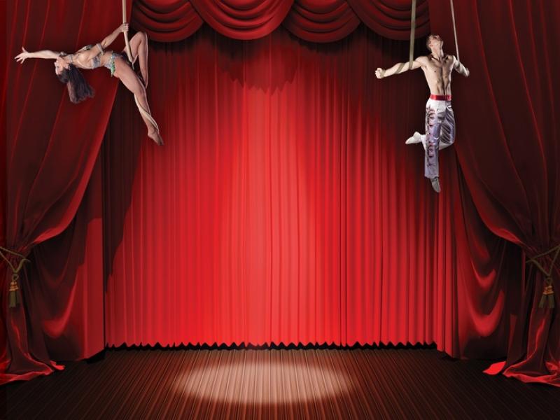 Red Fantastic Circus Quality Backgrounds