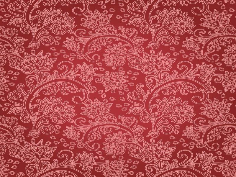 Red Floral Presentation Backgrounds