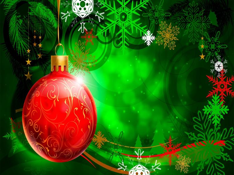 Red Green Christmas Template Backgrounds