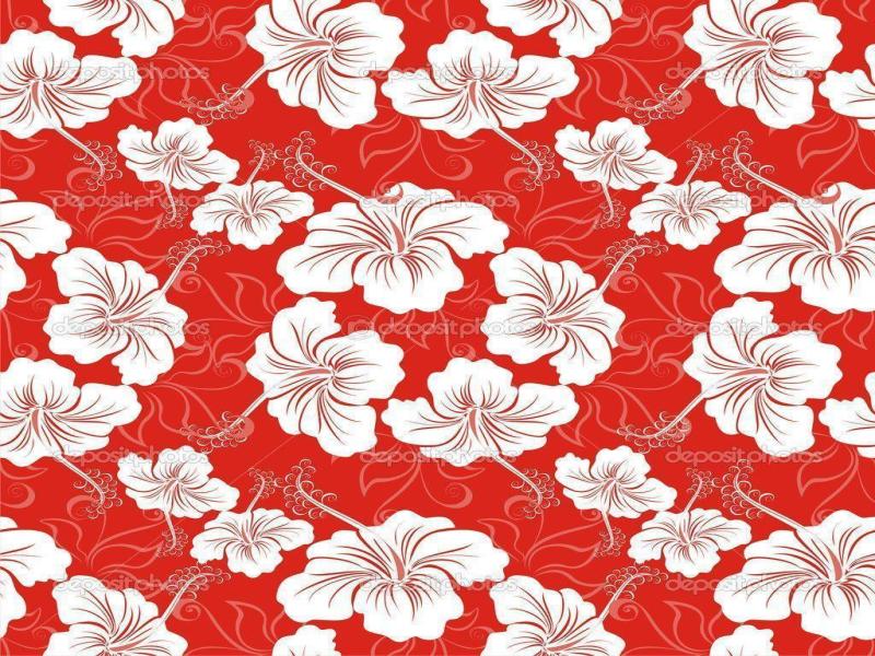 Red Hawaiian Flower Quality Backgrounds