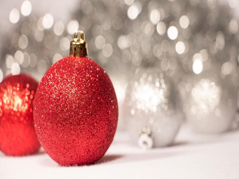 Red Sparkly Christmas Ornaments Hd Desktop Clip Art Backgrounds