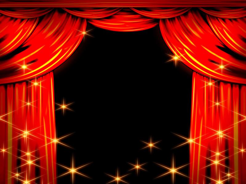 Red Stage Curtain Quality Backgrounds