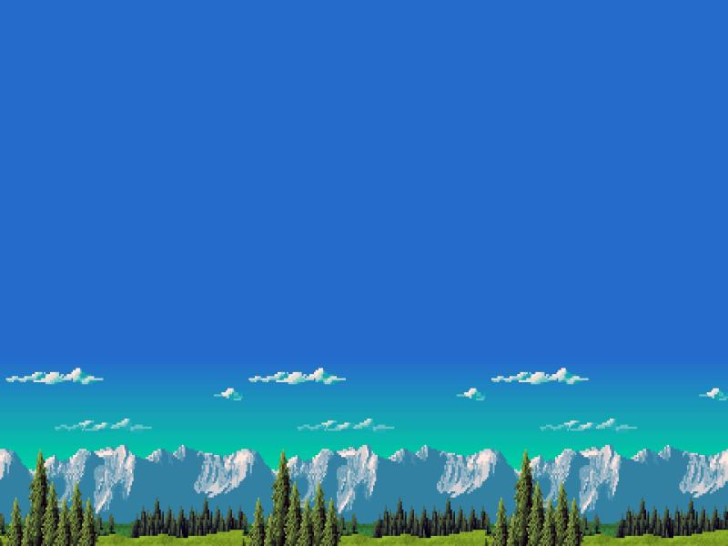 Retro Games Mountain 8 Bits HD  Desktop and Mobile   Photo Backgrounds