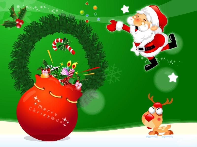Santa Claus Christmas Graphic Backgrounds
