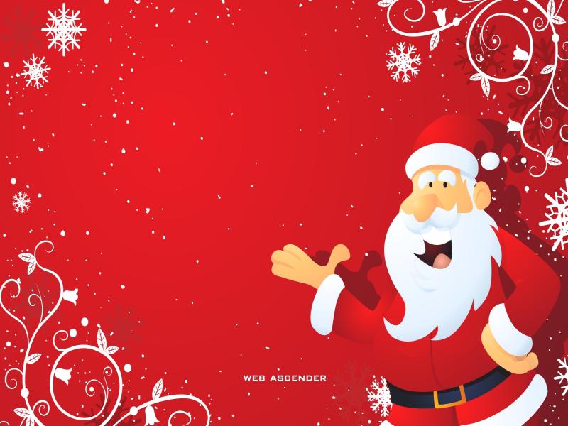 Santa Claus Christmass Design Backgrounds