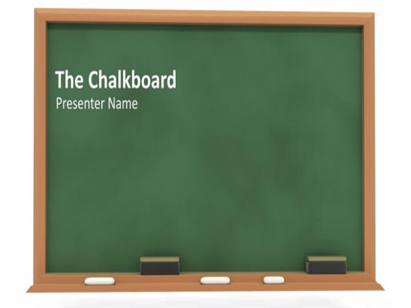 Simple PowerPoint Blackboard Backgrounds