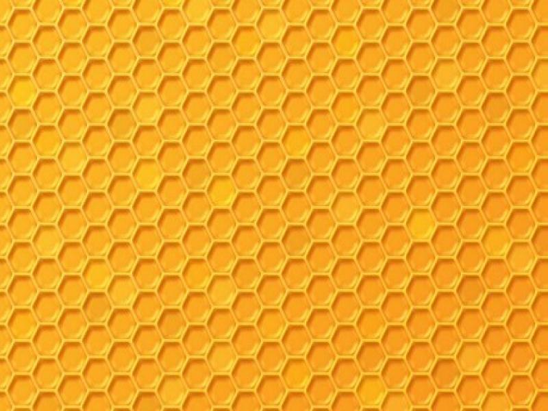 Simple Yellow Honeycomb Texture Template Backgrounds