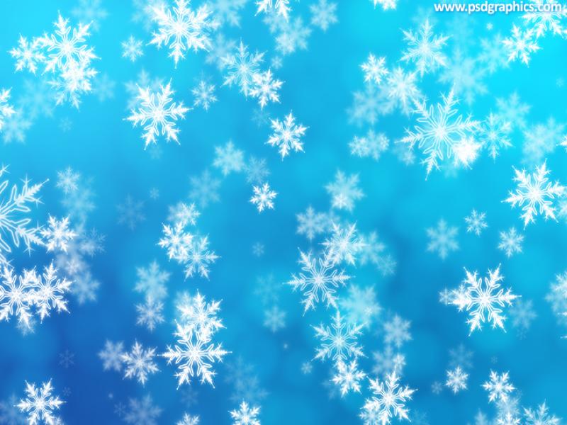 Snowfall and Winter A Beautiful Soft Blue With Wallpaper Backgrounds ...