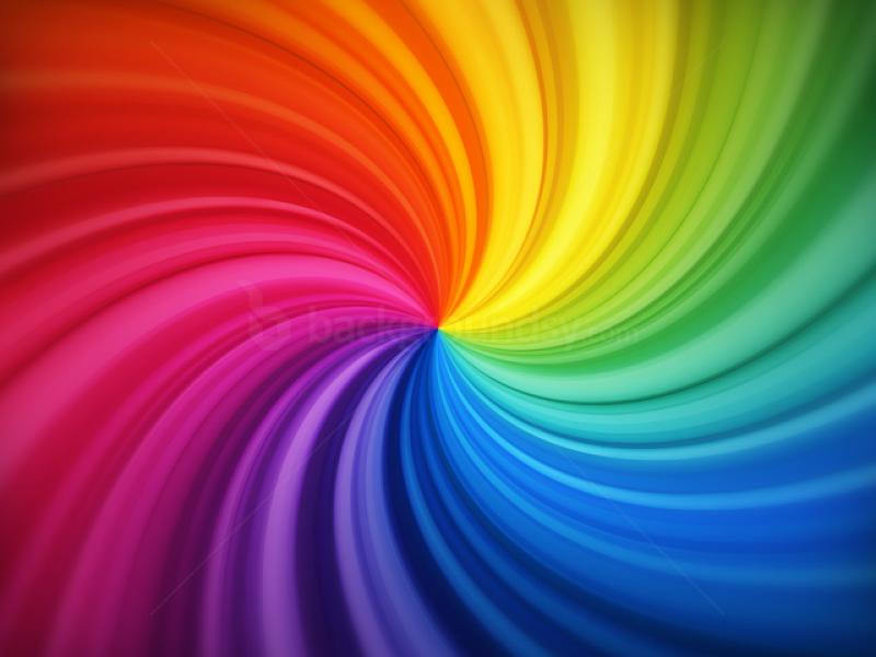 Spiral Rainbow Graphic Backgrounds