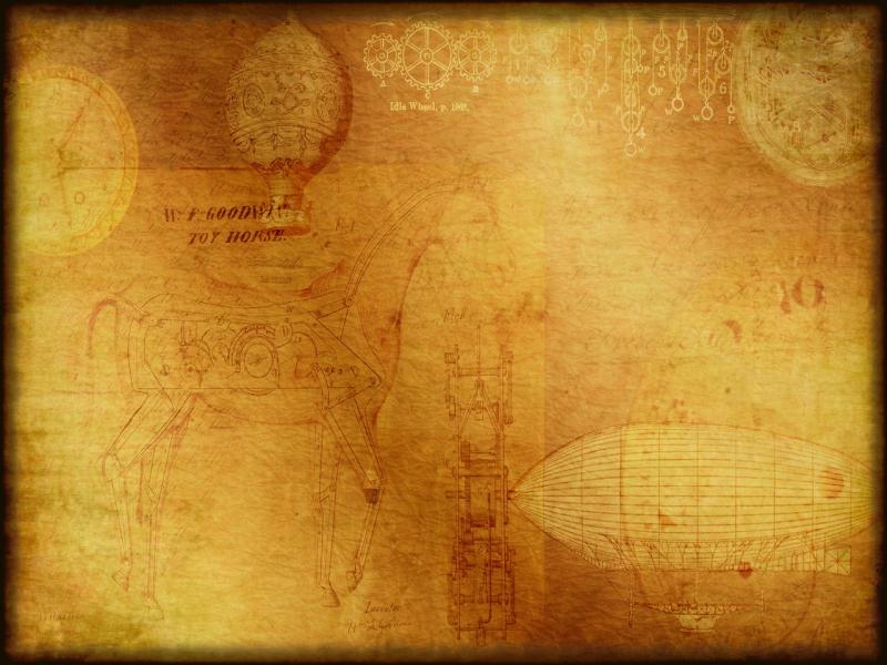 Steampunk Inspiredtexturebackground With Clocks and Gears   Photo Backgrounds