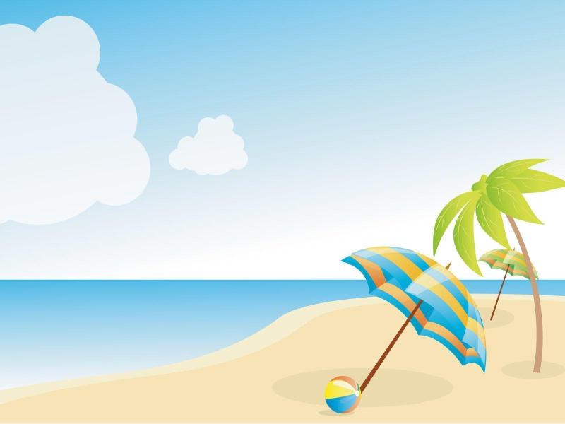 Summer Holiday Clipart Backgrounds for Powerpoint Templates - PPT ...