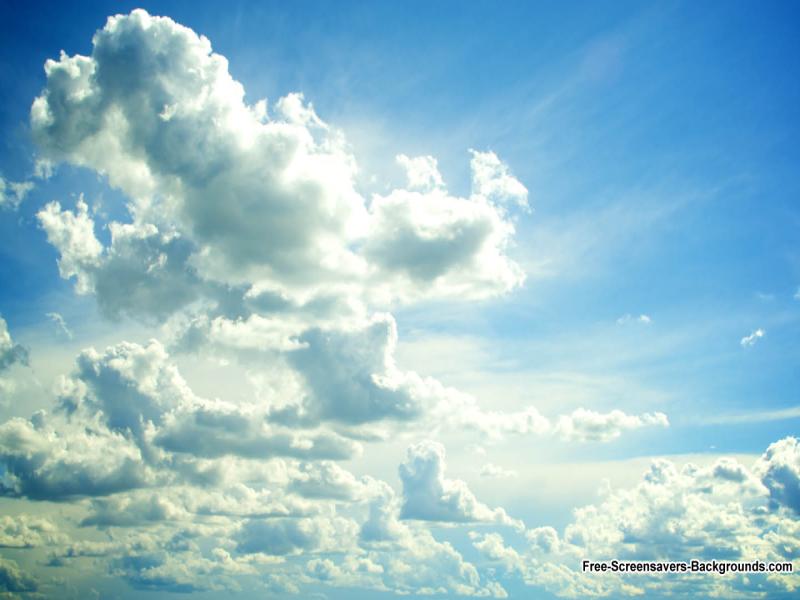 Sunshine Clouds Presentation Backgrounds