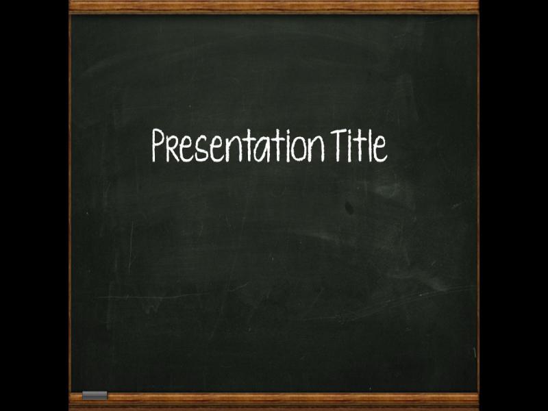 Superb PowerPoint Free Template BlackBoard Picture Backgrounds
