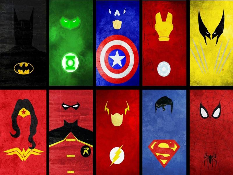 Superheroes Logoss Cave Backgrounds