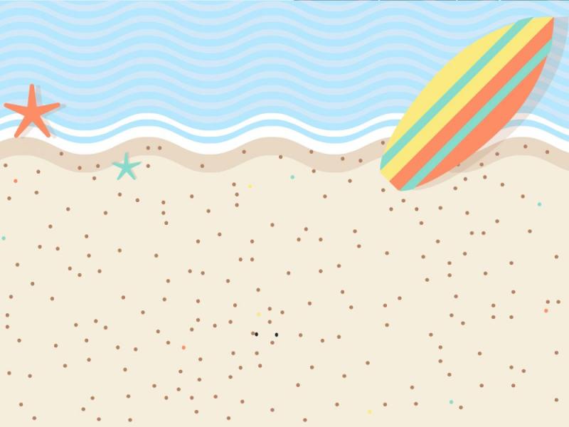 Sweet Beach Design Backgrounds