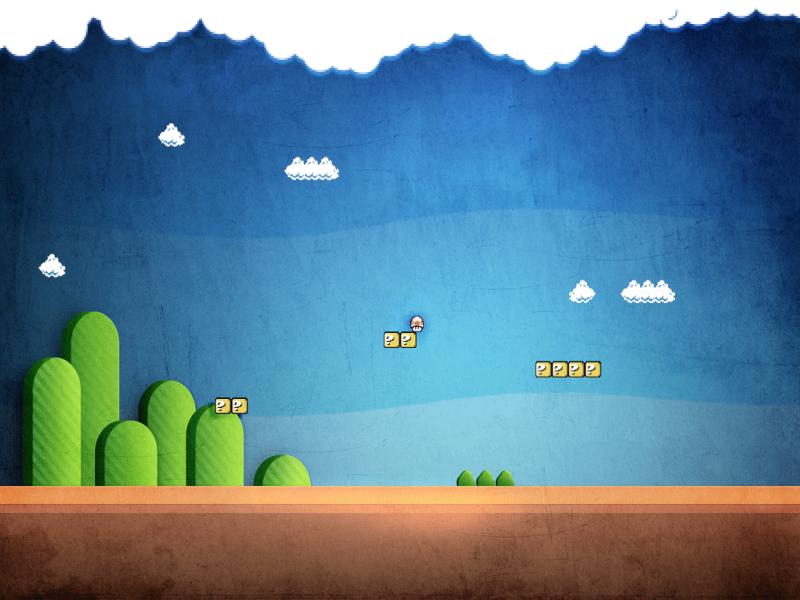 TechCredo  8 Bit Super Mario and Retro Pixelss Backgrounds