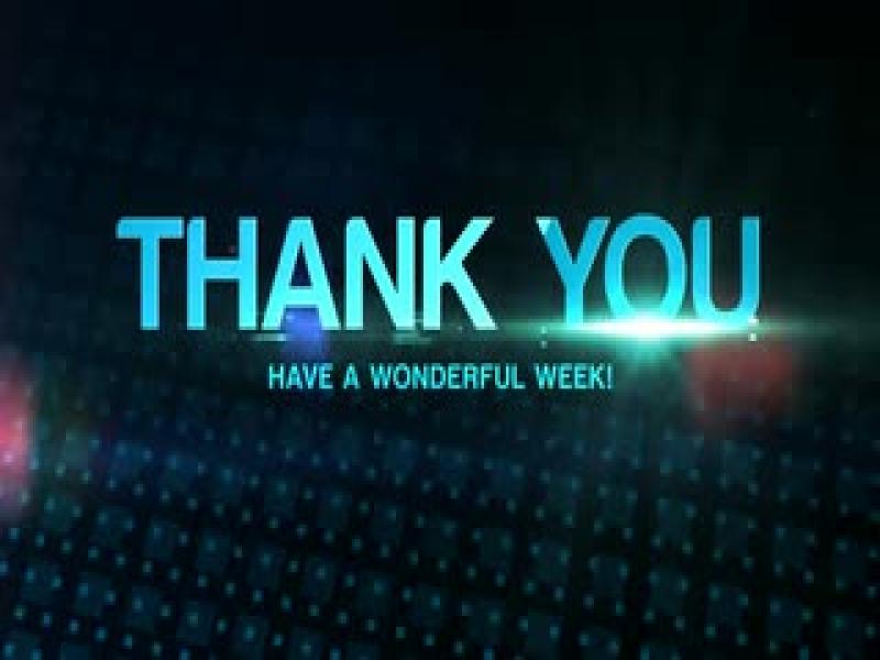 Thank You Have A Great Week Image Design Backgrounds