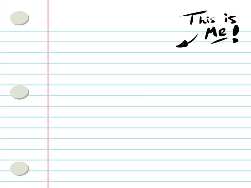 This Is Me Lined Paper Backgrounds