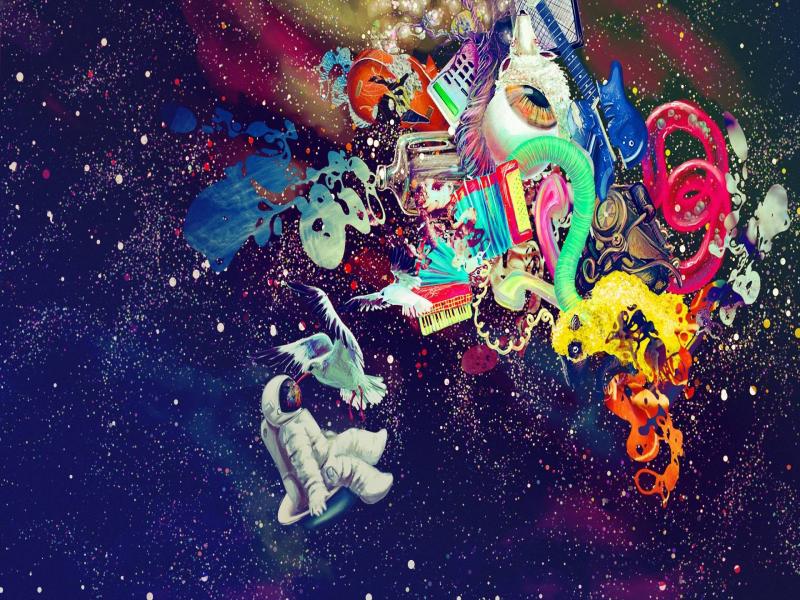 Trippy Space Psychedelic Backgrounds