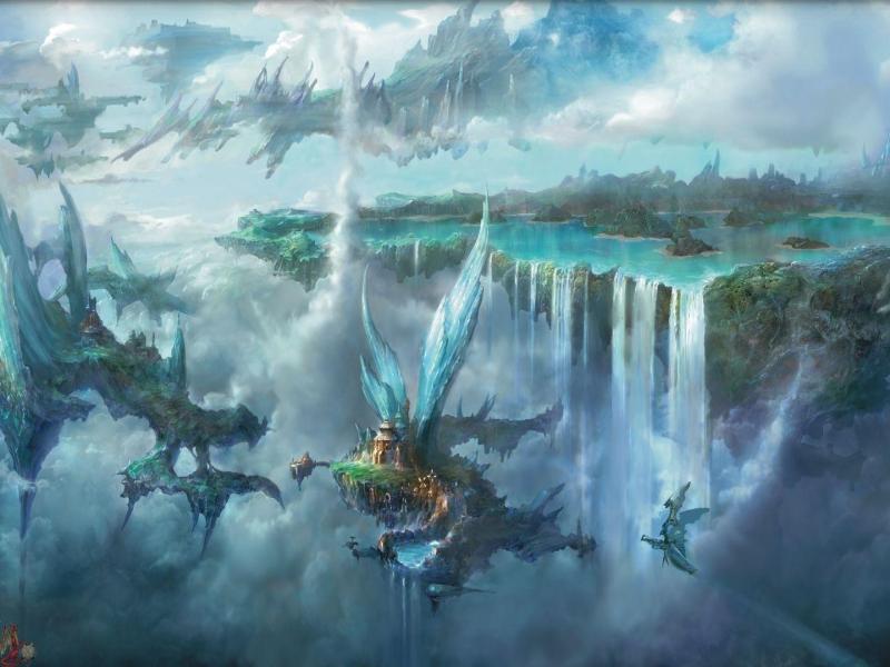 Wallpapers For > Final Fantasy Landscape Hd Backgrounds
