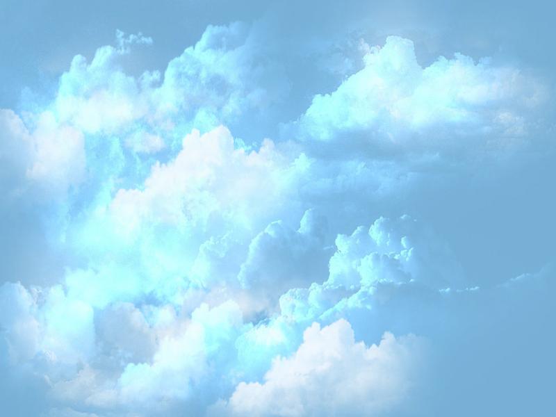 White Clouds Backgrounds for Powerpoint Templates - PPT Backgrounds