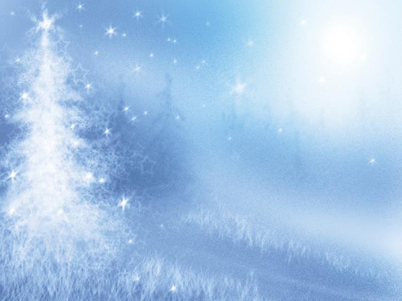 Winter With Tree  Christmas Holiday  PPT Download Backgrounds