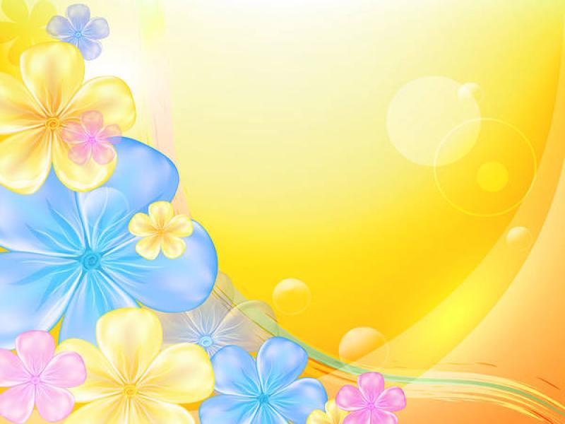 Yellow Floral Art Backgrounds