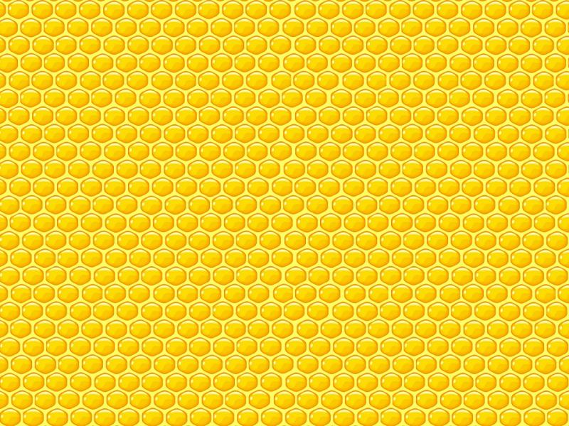 Yellow Honeycomb Quality Backgrounds