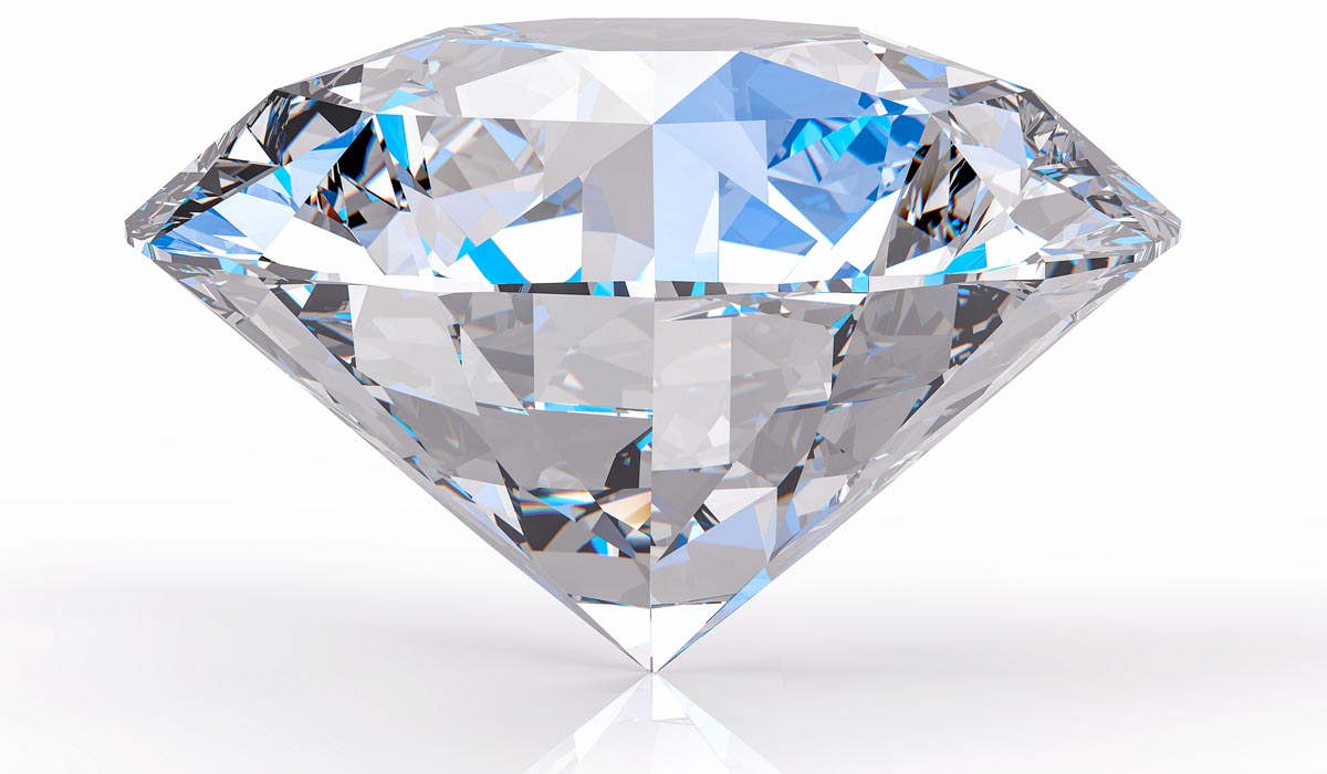 3D Isolated Diamond Presentation