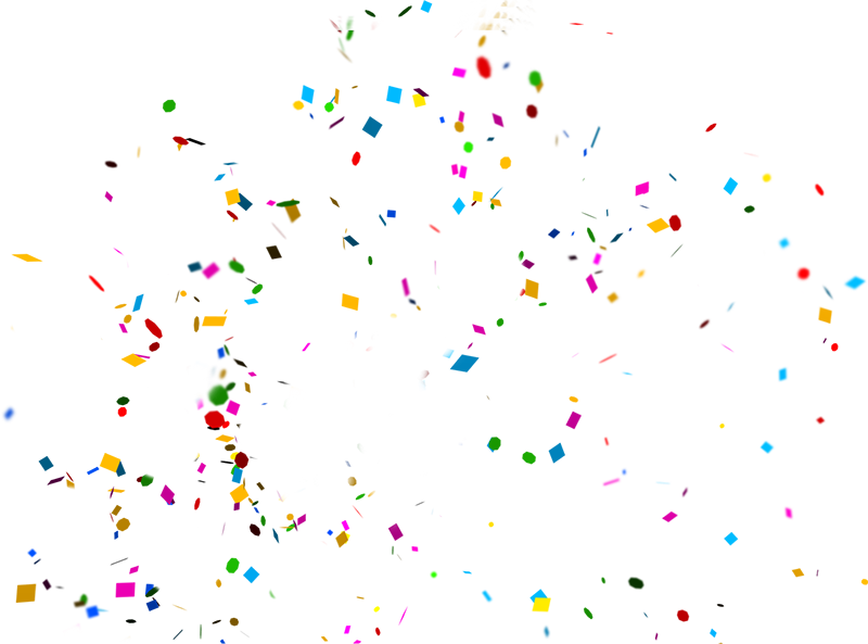 Abstract Confetti Transparent Quality