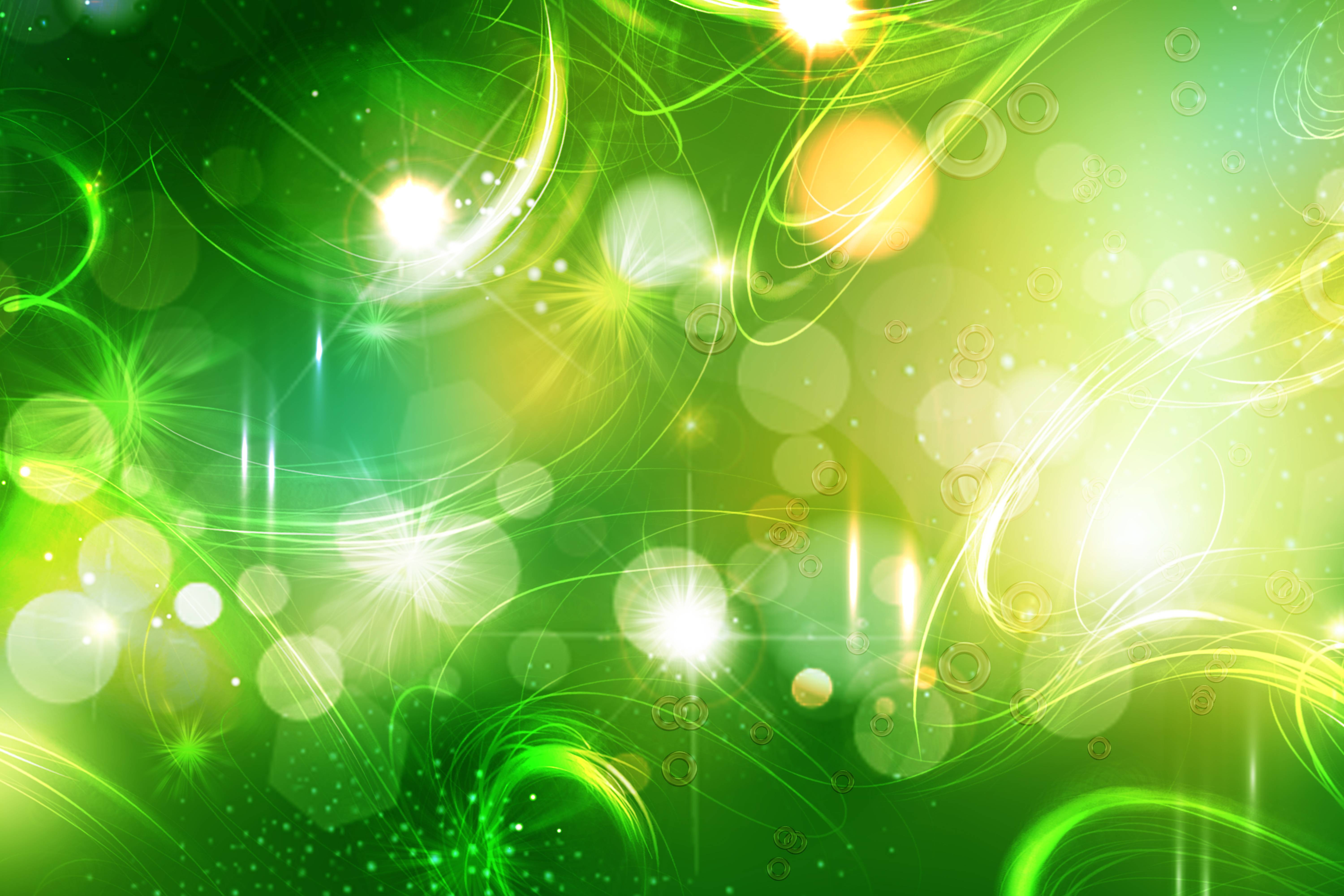Abstract Green Bright