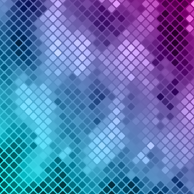 Abstract Neon Grid
