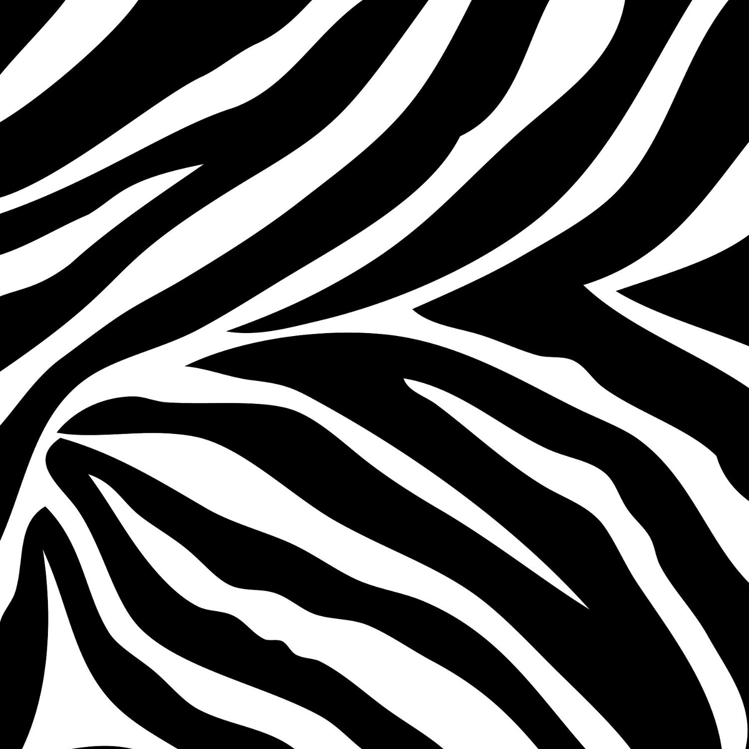 And White Zebra Print Wall Border  and Border    Clip Art