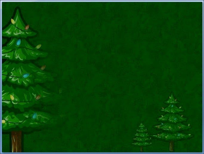 Animatedxmastree Simple Dark Green With Christmas Tree Slides