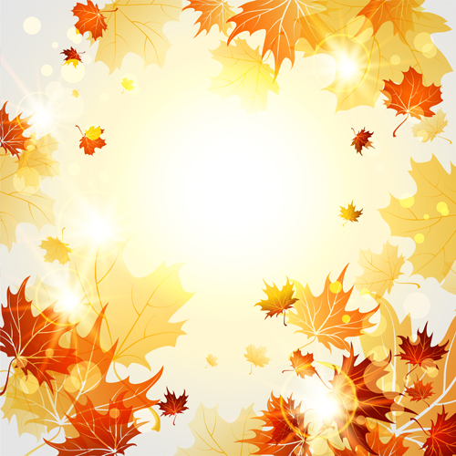 Autumn Leaves Bright Autumn Leaves Vector 06   Graphic