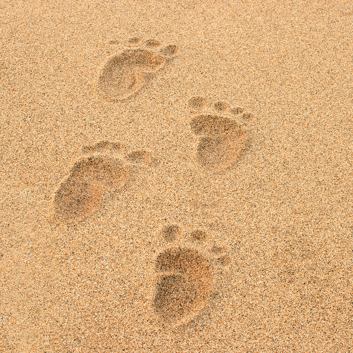 Baby Footprints On Beach Picture