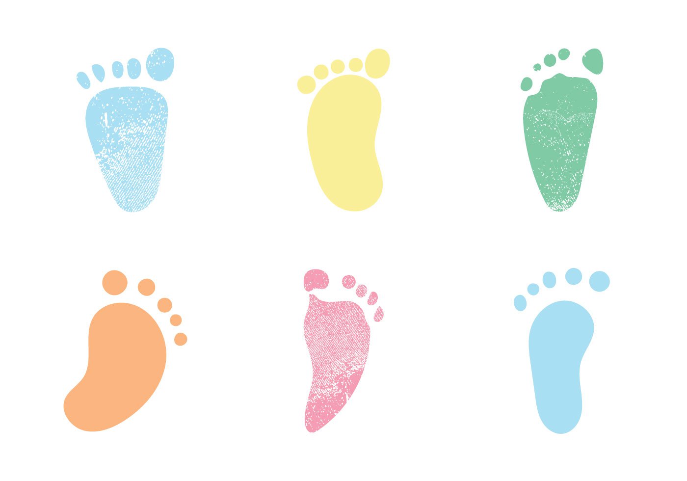 Baby Footprints Template
