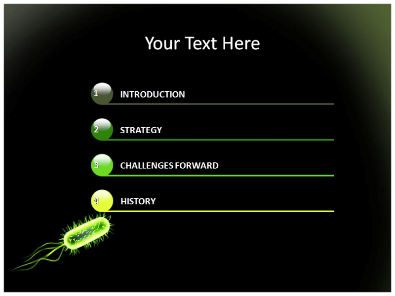 Bacteria PowerPoint Templates and image