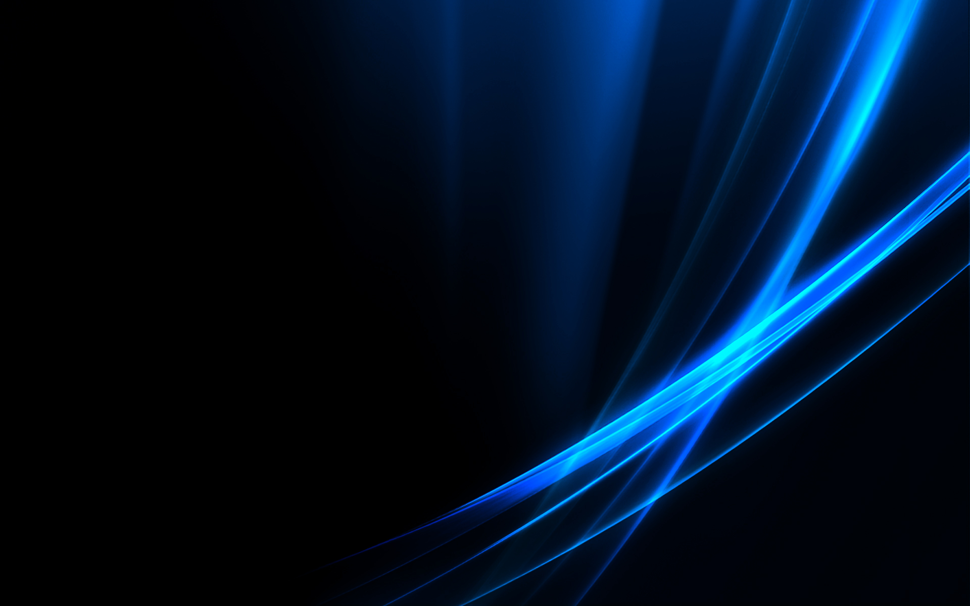 Black and Blue Abstract Desktop Slides